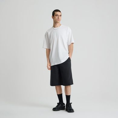 Biała koszulka basic o kroju relaxed NOWEAR