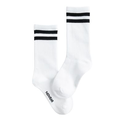 Białe wysokie skarpetki unisex NOWEAR