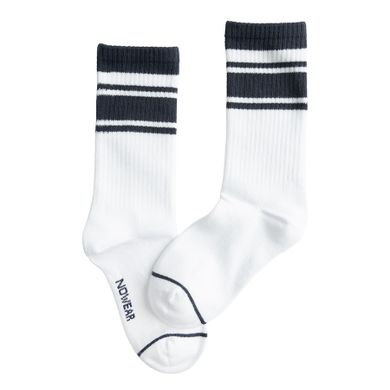Białe wysokie skarpetki unisex NOWEAR