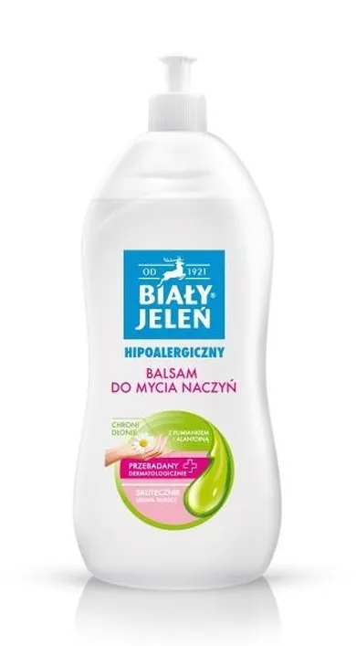 Biały Jeleń, balsam do mycia naczyń z rumiankiem i alantoiną, 1l