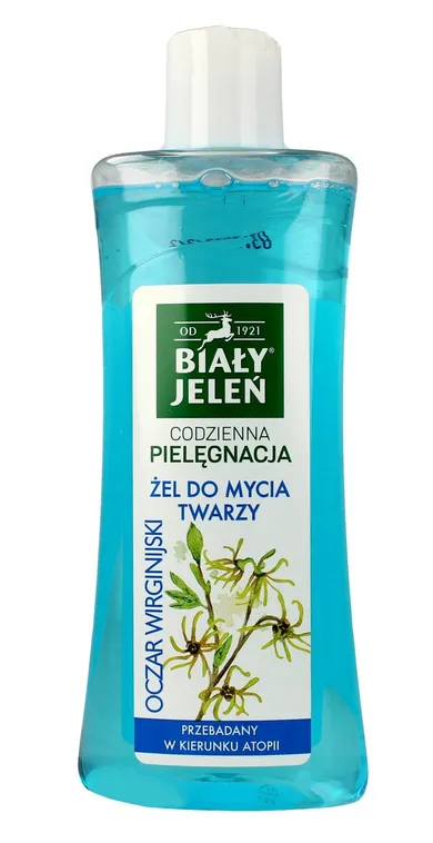 Biały Jeleń, Codzienna Pielęgnacja, żel do mycia twarzy, Oczar Wirginijski, 265 ml