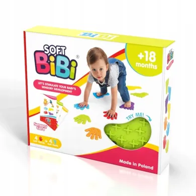 Bibio, ścieżka sensoryczna, kamienie równoważne, dłonie i stopy, 8 szt.