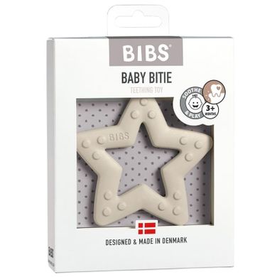 Bibs, Baby Bitie Star, gryzak dla niemowlaka, Ivory, +6m