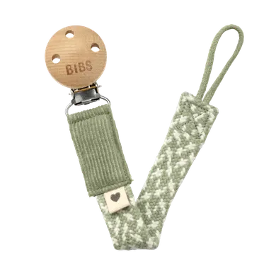 Bibs, Clip Braided, zawieszka do smoczka Sage&Ivory
