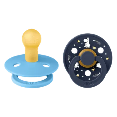 Bibs, Muminki, smoczek uspokajający, kauczuk Hevea, Breeze Mix, rozmiar 2, 2 szt.