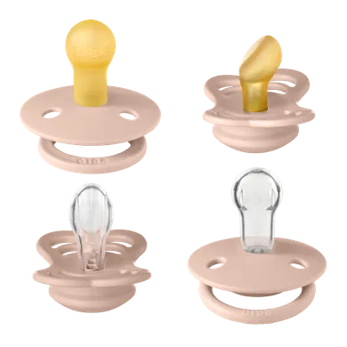 Bibs, Try-it, zestaw 4 smoczków, Blush, rozmiar 1
