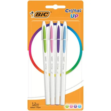 Bic, Cristal Up, długopis, 4 kolory