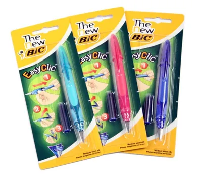Bic, Easy Clic Standard, pióro wieczne + 1 nabój, 1 szt.