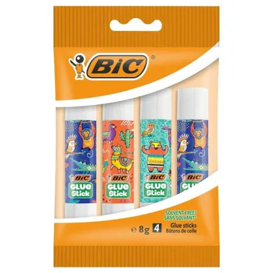 Bic, ECOlustions, Glue Stick Decor, klej, 8g, 4 szt.