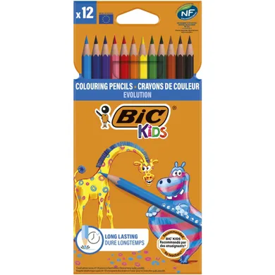 Bic Evolution, kredki ołówkowe, 12 kolorów