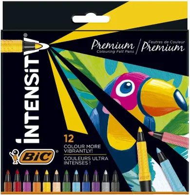 Bic, Intensity Premium, fllamastry, 12 kolorów