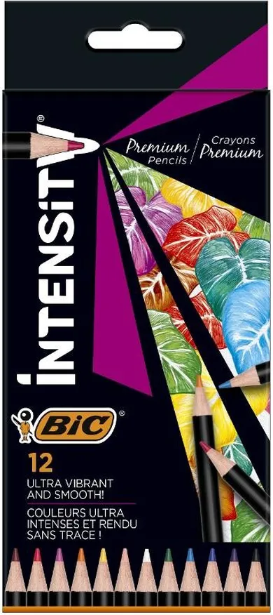 Bic, Intensity Premium, kredki ołówkowe, 12 kolorów