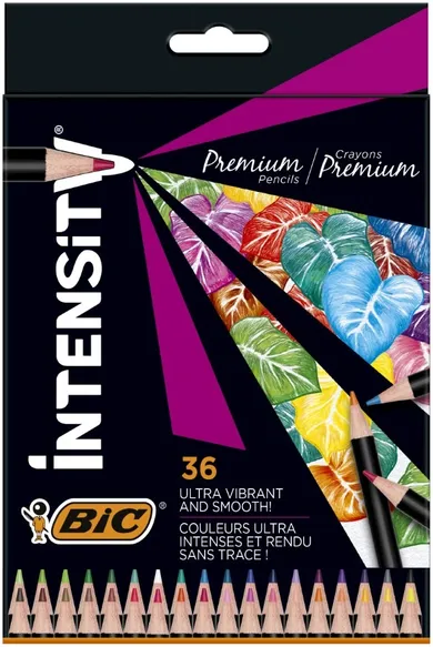 Bic, Intensity Premium, kredki ołówkowe, 36 kolorów