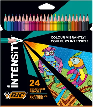Bic, Intensity Up, kredki ołówowe, 24 kolory