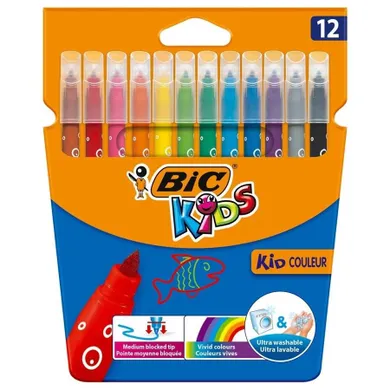 Bic, Kids, Kid Couleur, flamastry, 12 kolorów