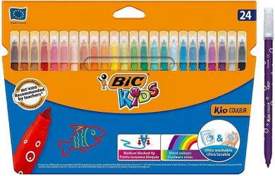 Bic, Kids, Kid Couleur, flamastry, 24 kolory