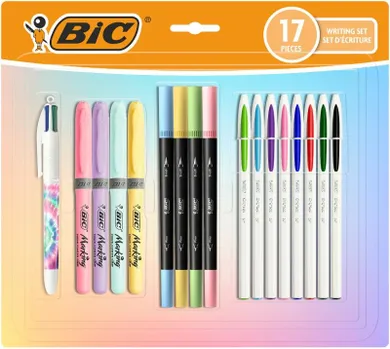 Bic, Kids Pastel, zestaw piśmienniczy, 17 elementów