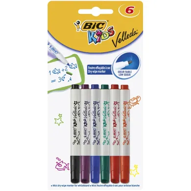 Bic Kids, Velleda Mini, markery, 6 szt.