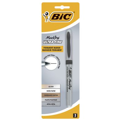Bic, Marking Ultra Fine 0.8mm, marker, czarny, 1 szt.