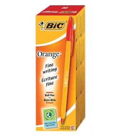 Bic, Orange, długopis czerwony, 20 szt.