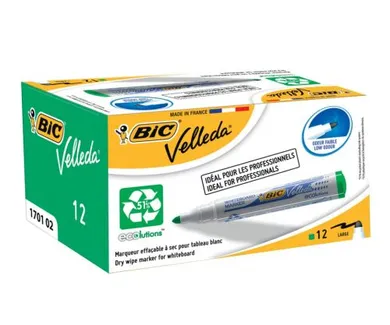 Bic, Velleda Eco marker suchościeralny, okrągła końcówka, zielony