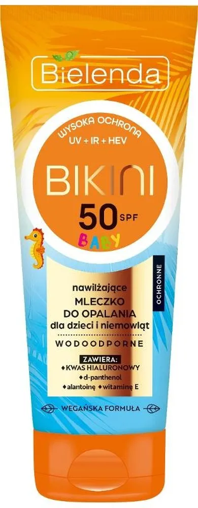 Bielenda, Bikini Baby, ochronne mleczko do opalania dla dzieci i niemowląt, SPF50, 100 ml