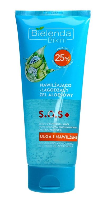 Bielenda, Bikini, S.O.S, nawilżająco-łagodzący żel aloesowy po opalaniu, 200 g
