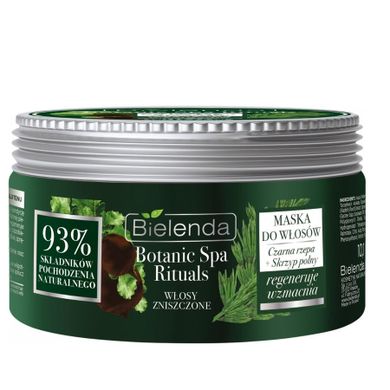 Bielenda, Botanic Spa Rituals, maska do włosów zniszczonych, Czarna Rzepa + Skrzyp Polny, 300 ml