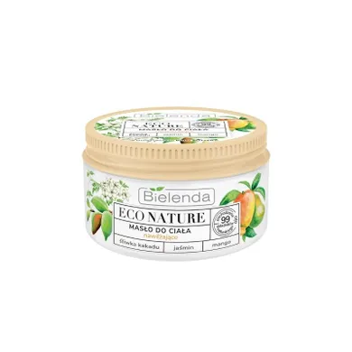 Bielenda, Eco Nature, masło do ciała nawilżające, śliwka kakadu & jaśmin & mango, 250 ml