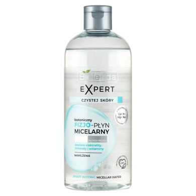 Bielenda, expert czystej skóry, izotoniczny fizjo-płyn micelarny, nawilżenie, 400 ml