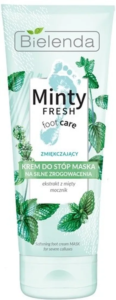 Bielenda, Minty Fresh Foot Care, krem, maska do stóp zmiękczająca, 100 ml