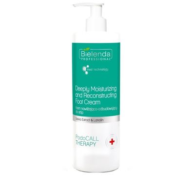 Bielenda Professional, Deeply Moisturizing And Reconstructing Foot Cream, krem nawilżająco - odbudowujący do stóp, 500 ml
