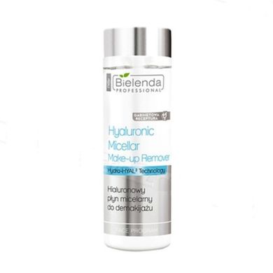Bielenda Professional, Hyaluronic Micellar Make-up Remover, hialuronowy płyn micelarny do demakijażu, 200 ml