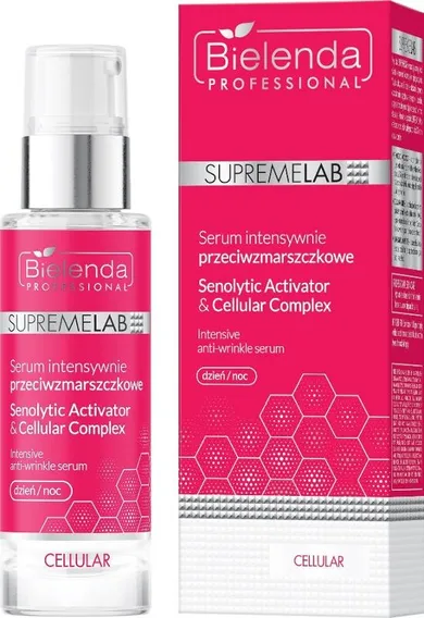 Bielenda Professional SupremeLab Cellular, serum intensywnie przeciwzmarszczkowe senolytic activator & cellular complex na dzień i noc, 30 ml