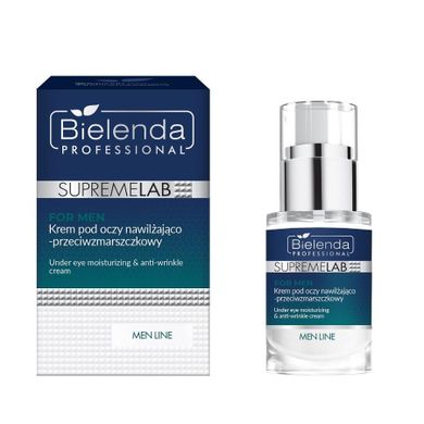 Bielenda, Professional, SupremeLab For Men, krem pod oczy nawilżająco-przeciwzmarszczkowy, 15 ml