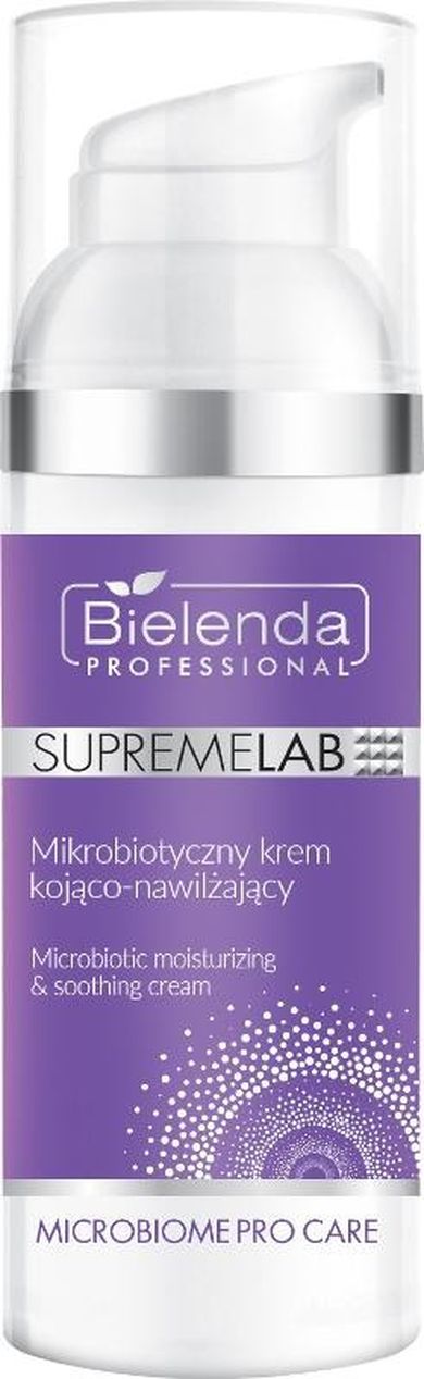 Bielenda Professional, SupremeLab Microbiome Pro Care, mikrobiotyczny krem kojąco-nawilżający, 50 ml