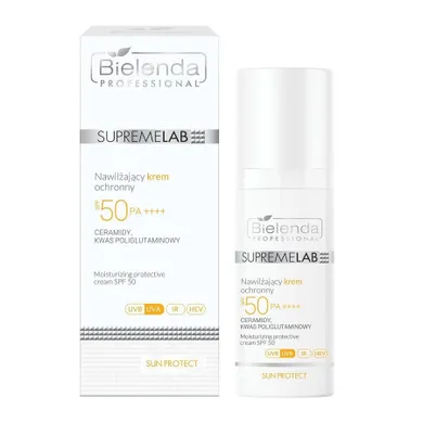 Bielenda Professional, SupremeLab Sun Protect, nawilżający krem ochronny SPF50, 50 ml