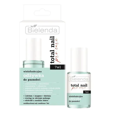 Bielenda, Total Nail Pro-Care, wielofunkcyjna odżywka do paznokci 7w1, 10 ml