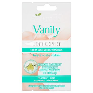 Bielenda, Vanity Professional, kompres łagodzący i opóźniający odrost włosków po depilacji, 2-5 g