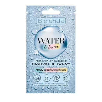 Bielenda, Water Balance, intensywnie nawilżająca maseczka do twarzy, 7g