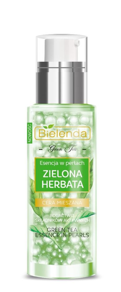 Bielenda, Zielona Herbata, esencja w perłach do twarzy, cera mieszana, 30 g