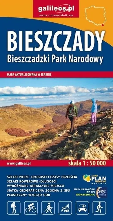 Bieszczady, Bieszczadzki Park Narodowy 1:50 000