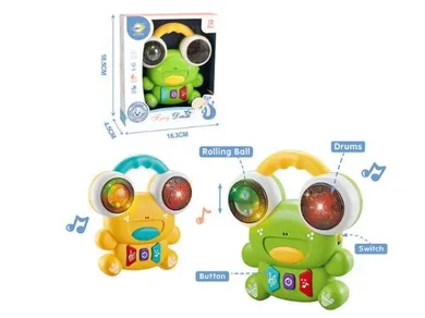 BigToys, Żabka, zabawka interaktywna, światło i dźwięk
