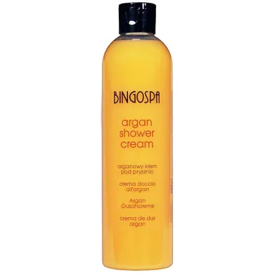 BingoSpa, arganowy krem pod prysznic o zapachu brzoskwini, 300 ml