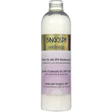 BingoSpa, perełki do kąpieli z kaszmirem i śluzem ze ślimaka, 230g
