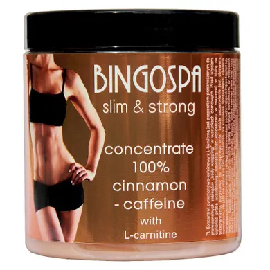 BingoSpa, Slim & Strong, koncentrat 100% cynamonowo-kofeinowy z L-karnityną, 250g