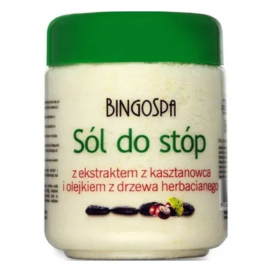 BingoSpa, sól do stóp z ekstraktem z kasztanowca i olejkiem z drzewa herbacianego, 550 g