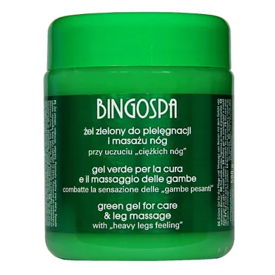 BingoSpa, żel zielony do pielęgnacji i masażu nóg, 500g