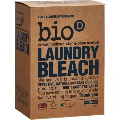 Bio-D, Laundry Bleach, odplamiacz, wybielacz, eliminator zapachów, 400g