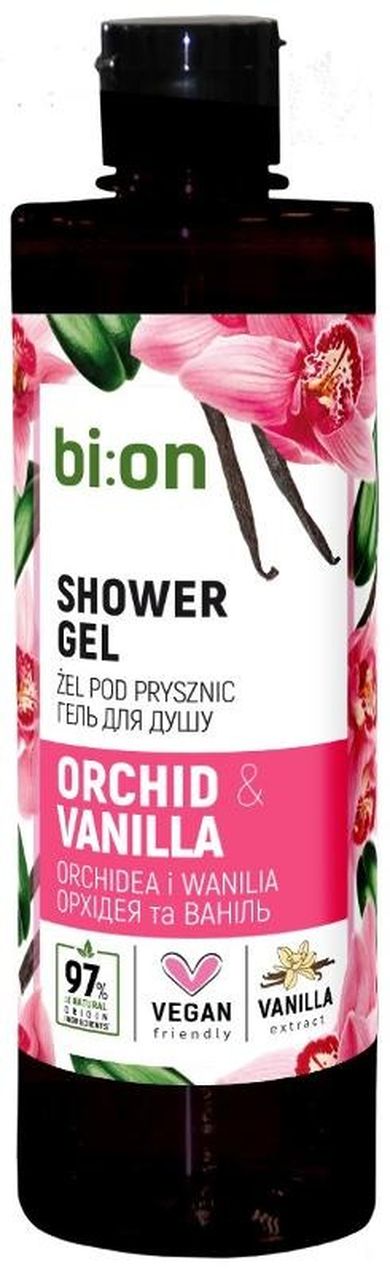 Bio Naturell, kremowy żel pod prysznic, orchidea i wanilia, 473 ml